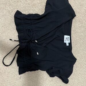 Princess Polly Black Top with ties in front